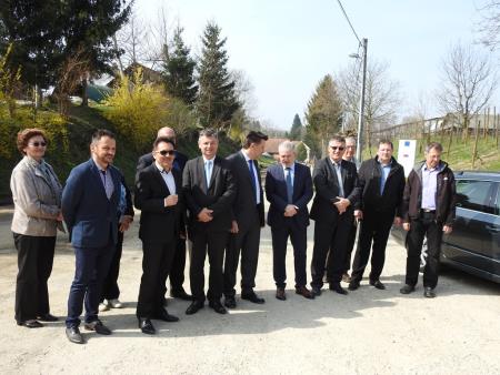 Minister za infrastrukturo dr. Peter Gašperšič obiskal delovišče na Gibini 19